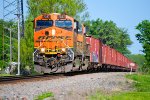 BNSF 7337 Herzog Ballast Train